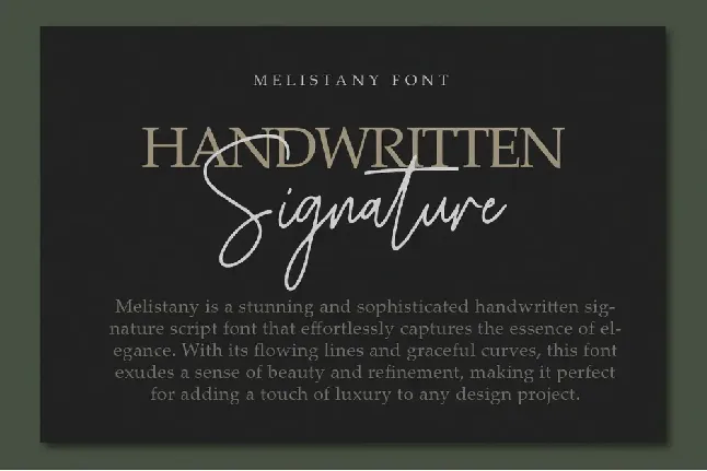 Melistany font