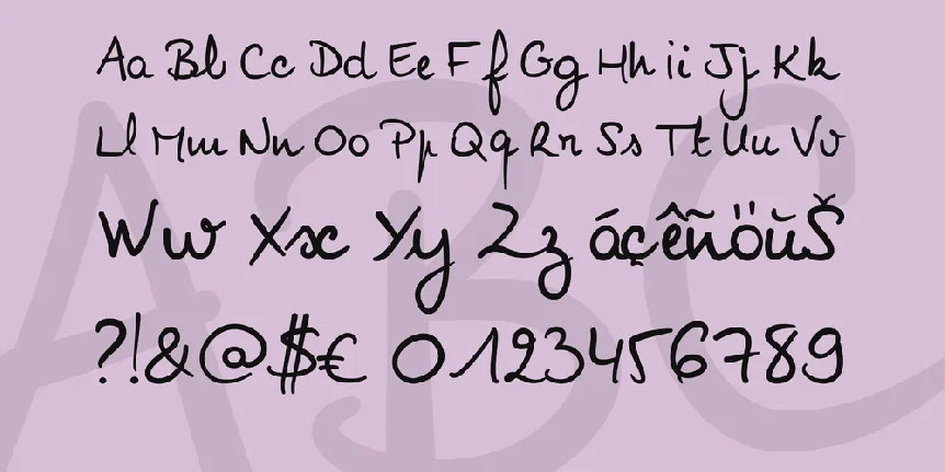 NoemieScript font