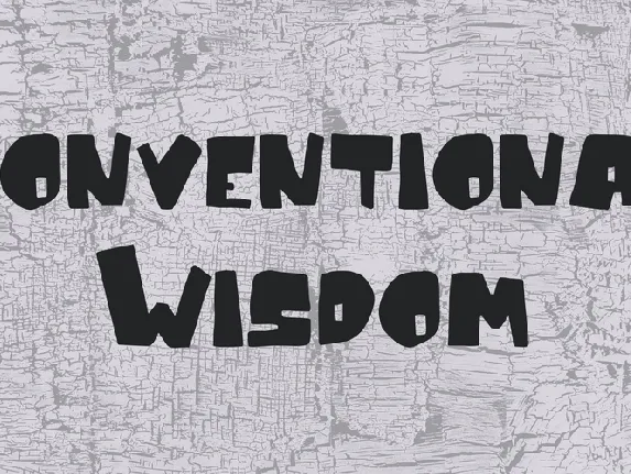 Conventional Wisdom font