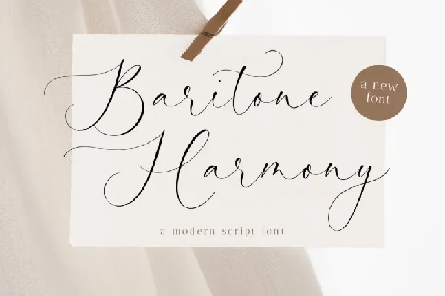 Baritone Harmony font