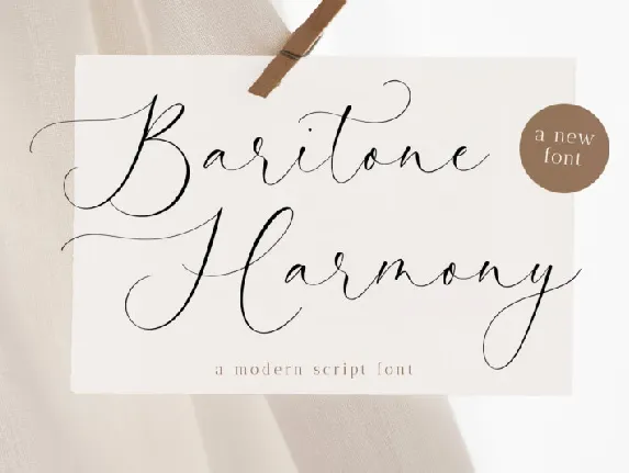 Baritone Harmony font