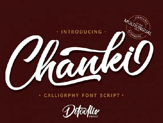 Chanki Calligraphy Script font