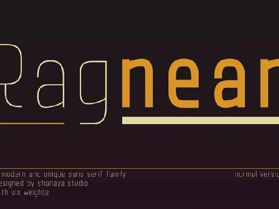 Ragnear font