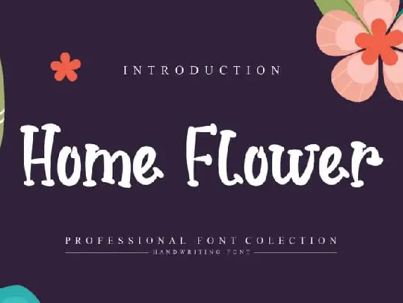 Home Flower Display font