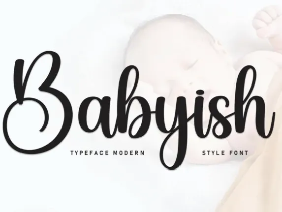 Babyish Script font