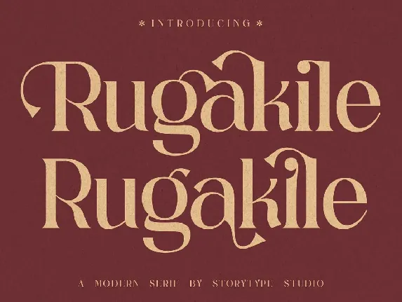 Rugakile font