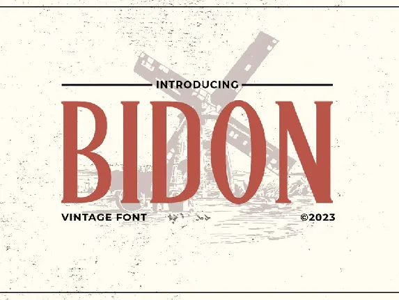 Bidon font