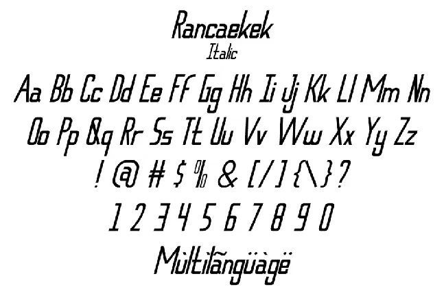 Rancaekek Demo font