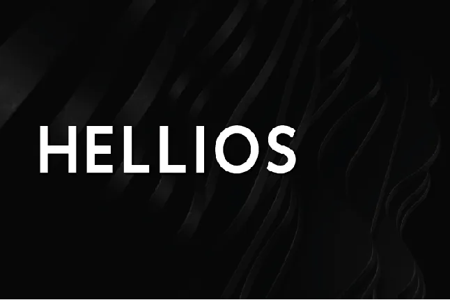 Hellios font