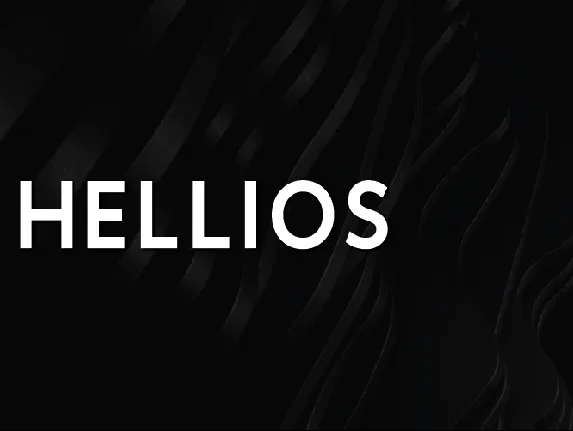 Hellios font