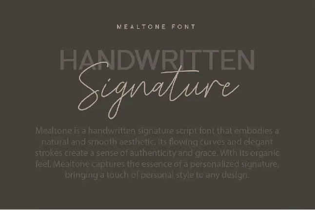 Mealtone font