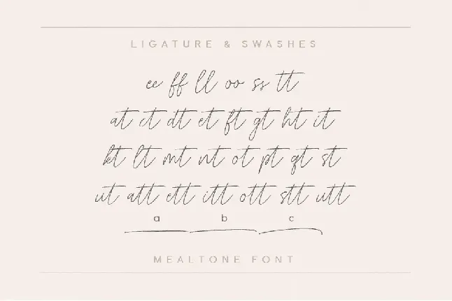 Mealtone font