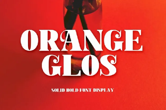 Orange Glos font