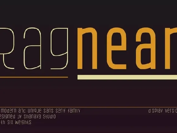 Ragnear Display font