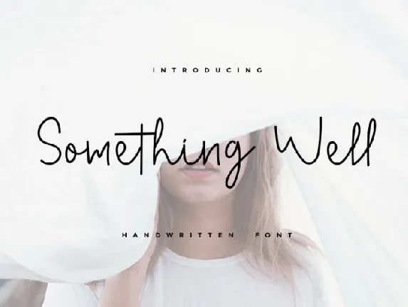 Something Well font