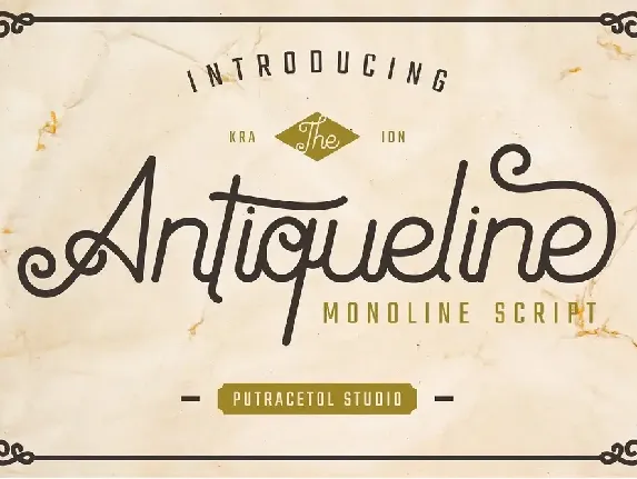 Antiqueline Script font