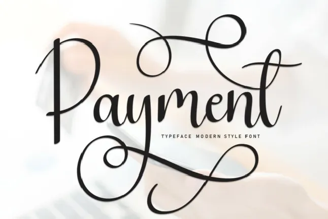 Payment font