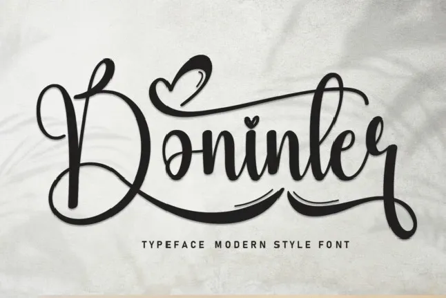 Boninter Script font