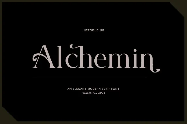 Alchemin font