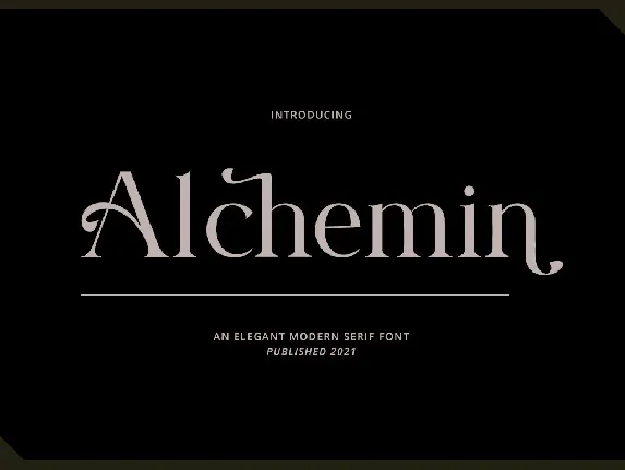 Alchemin font