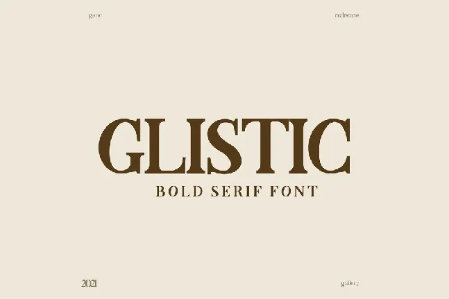 Glistic font