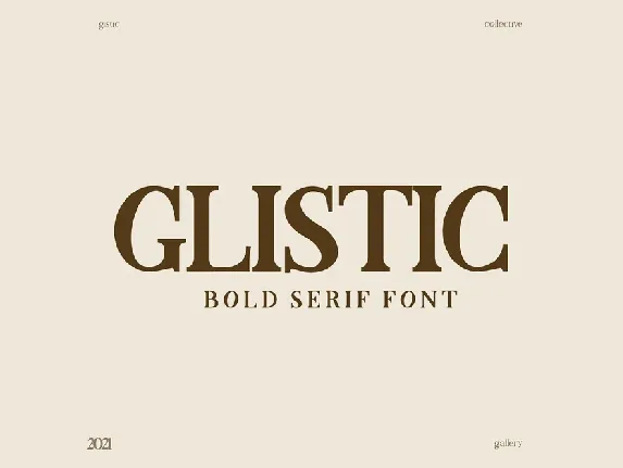 Glistic font