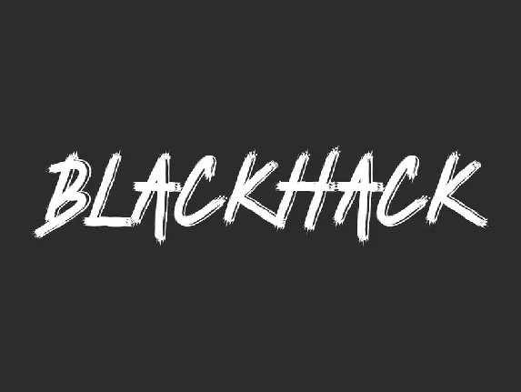 Blackhack Demo font