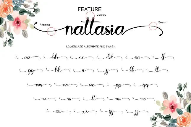 Nattasia - Personal Use font