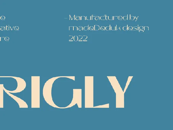 Trigly Demo font