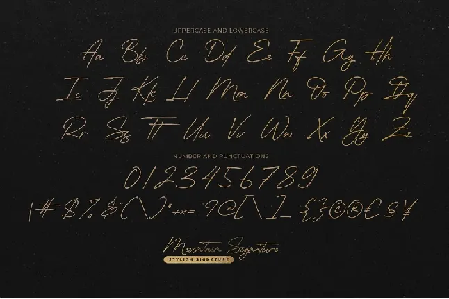 Mountain Signature font