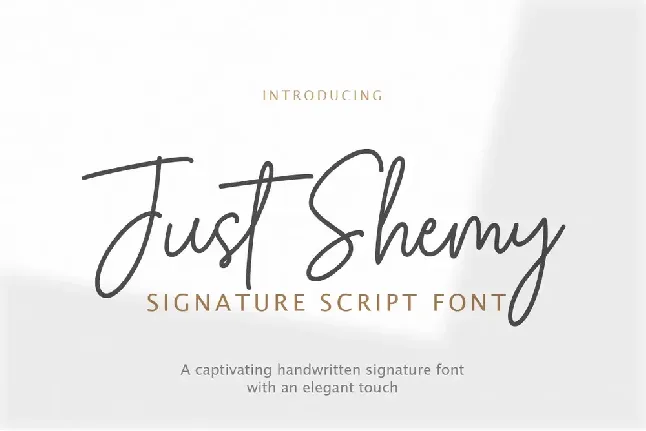 Just Shemy font