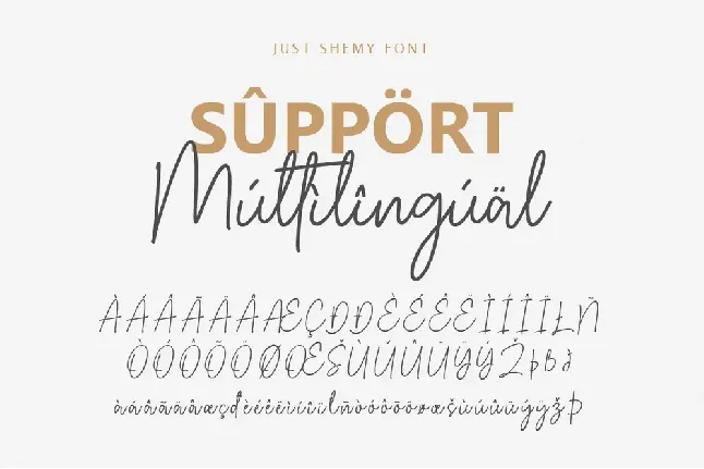 Just Shemy font