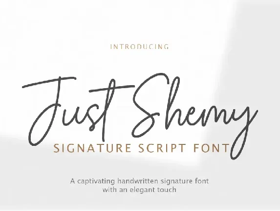 Just Shemy font