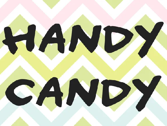 Handy candy font