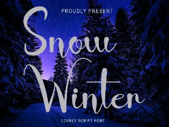 Snow Winter font