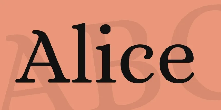 Alice font