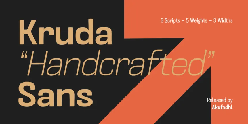 Kruda Family font