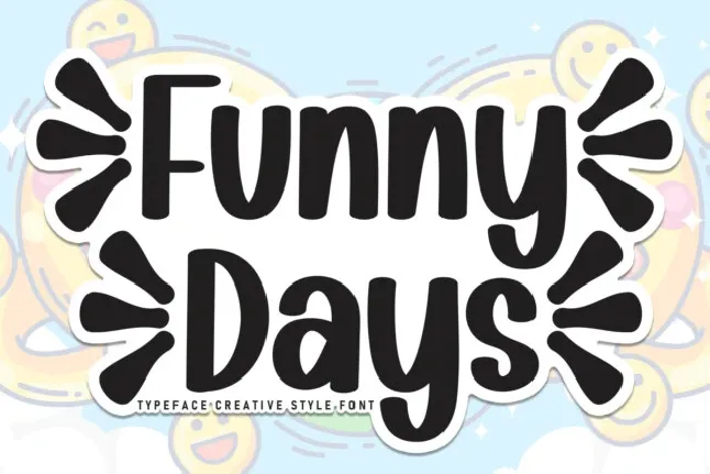 Funny Days Display font