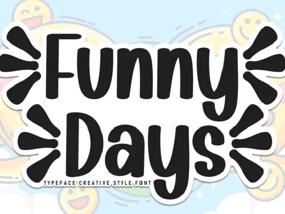 Funny Days Display font