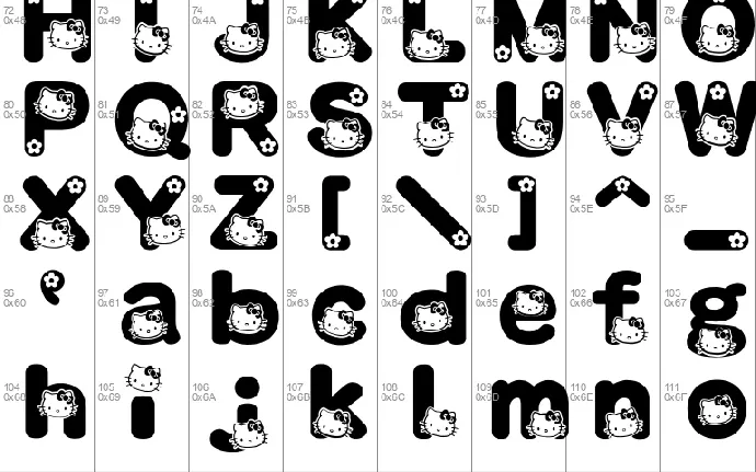 Hello Kitty font