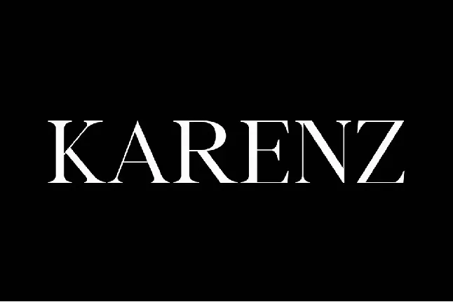 Karenz font