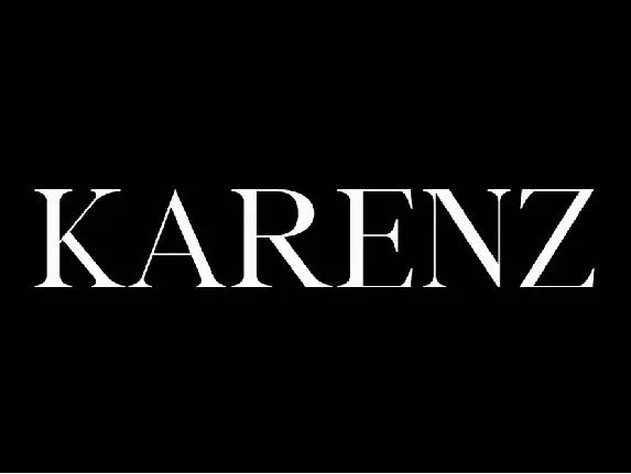 Karenz font