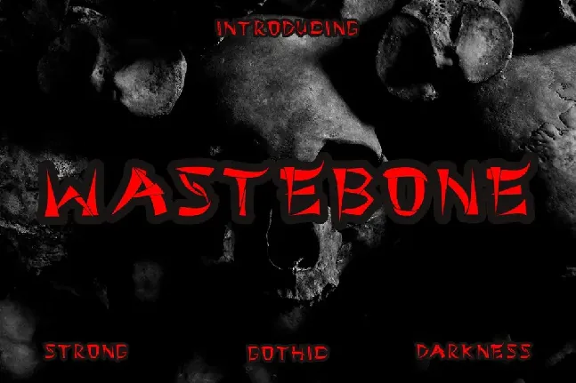 WASTEBONE Demo font