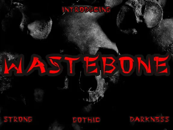 WASTEBONE Demo font