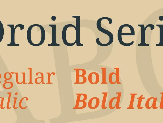 Droid Serif font