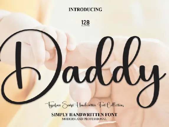 Daddy Script font