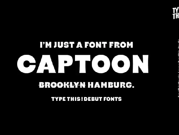 Captoon font