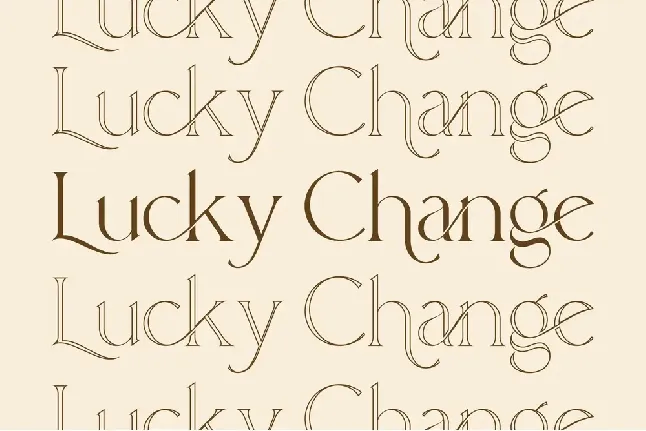 Lucky Change font