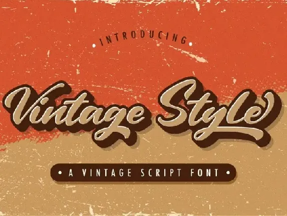 Vintage Style Script font