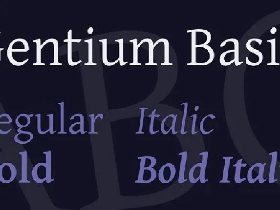 Gentium Basic font